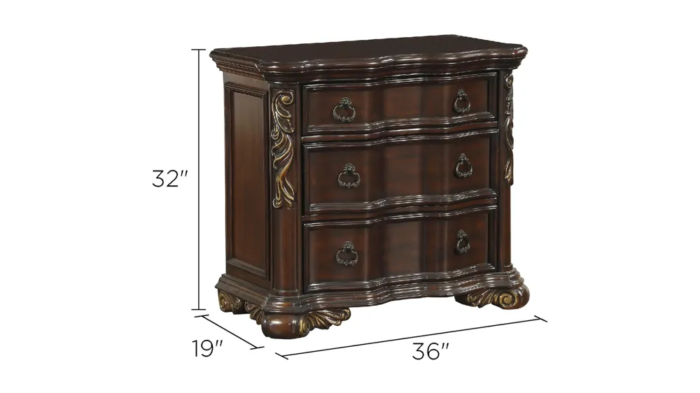 Abutilon Nightstand Dimensions
