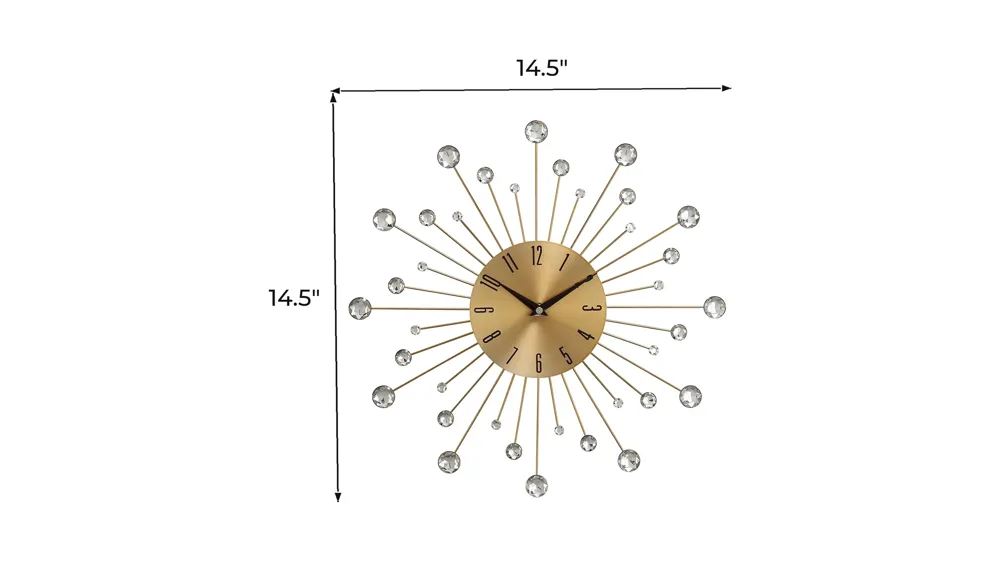 Ivy Collection Nifty Wall Clock Dimensions