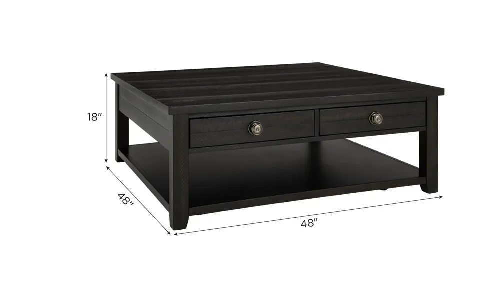 Kiara Square Coffee Table Dimensions