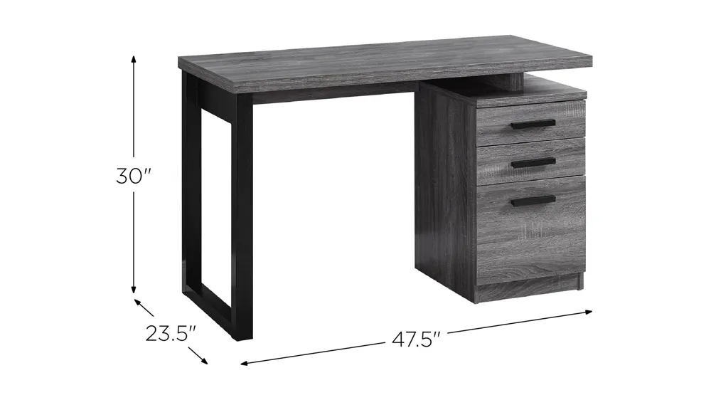 Palmer Floating Desktop Computer Desk Dimensions
