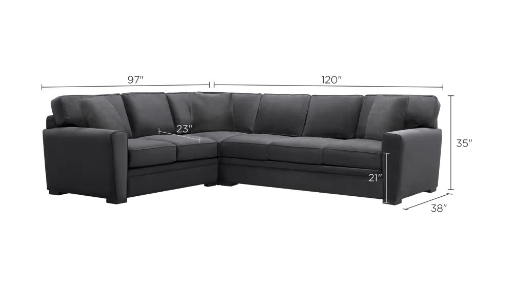 Artemis II 3-pc. Sectional Dimensions