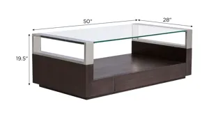 Brighton Coffee Table w/ Casters | Raymour & Flanigan