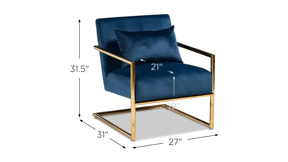 Mira Lounge Chair Dimensions