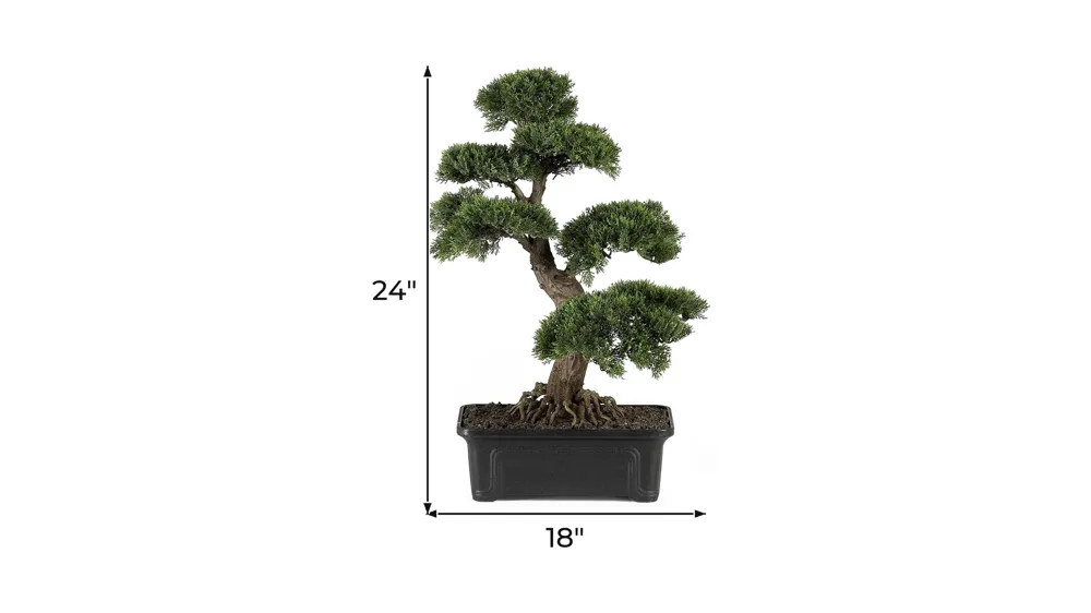 Cedar Bonsai Silk Artificial Plant Dimensions