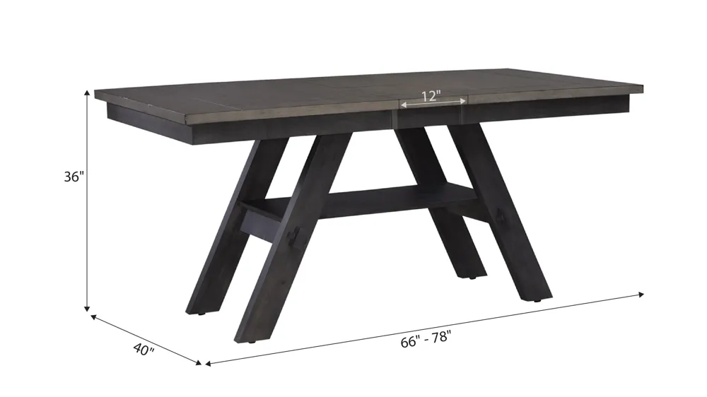 Timothy Counter-Height Dining Table w/ Leaf Dimensions