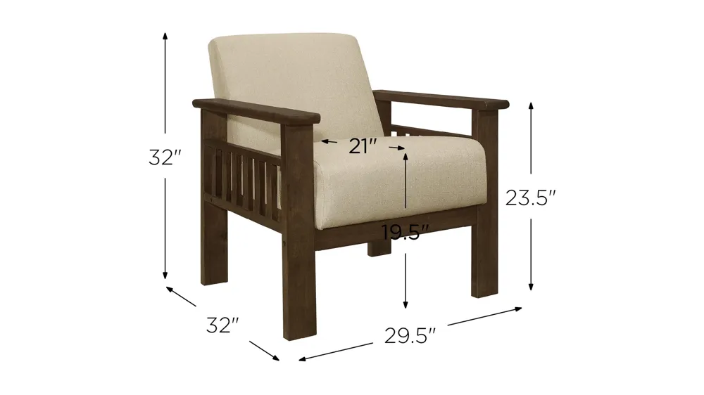 Kyrie Accent Chair Dimensions