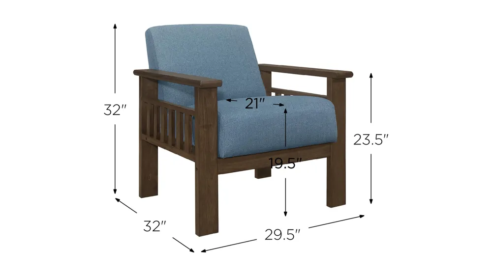 Kyrie Accent Chair Dimensions