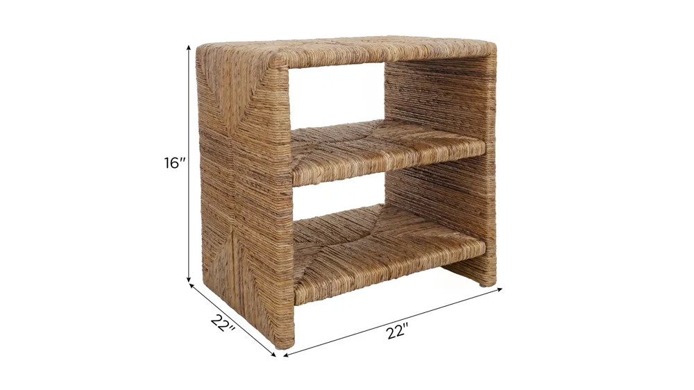 Kanza Abaca Side Table Dimensions