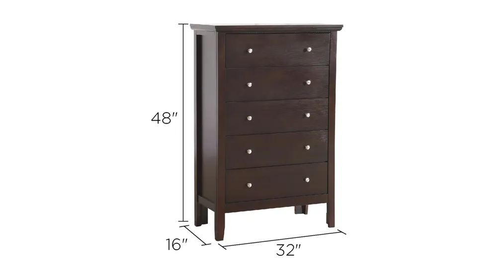 Primo Bedroom Chest Dimensions