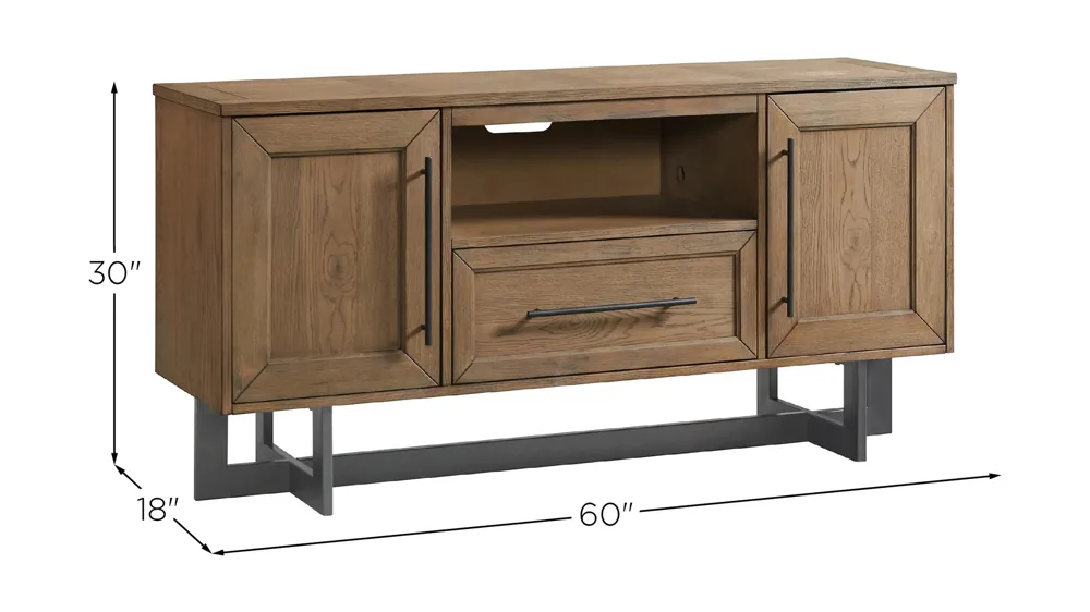 Eden 60" TV Console Dimensions