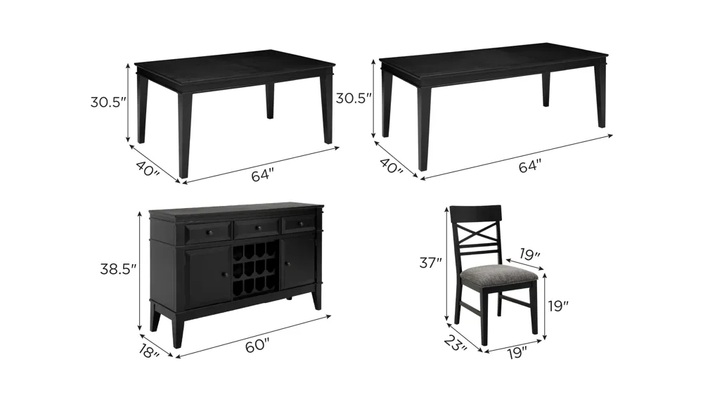 Halden Collection Dimensions