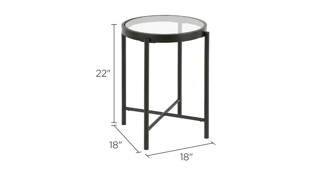 Duxbury Round Side Table Dimensions