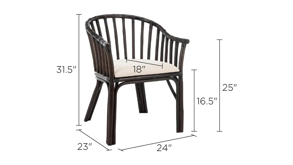 Luther Arm Chair Dimensions