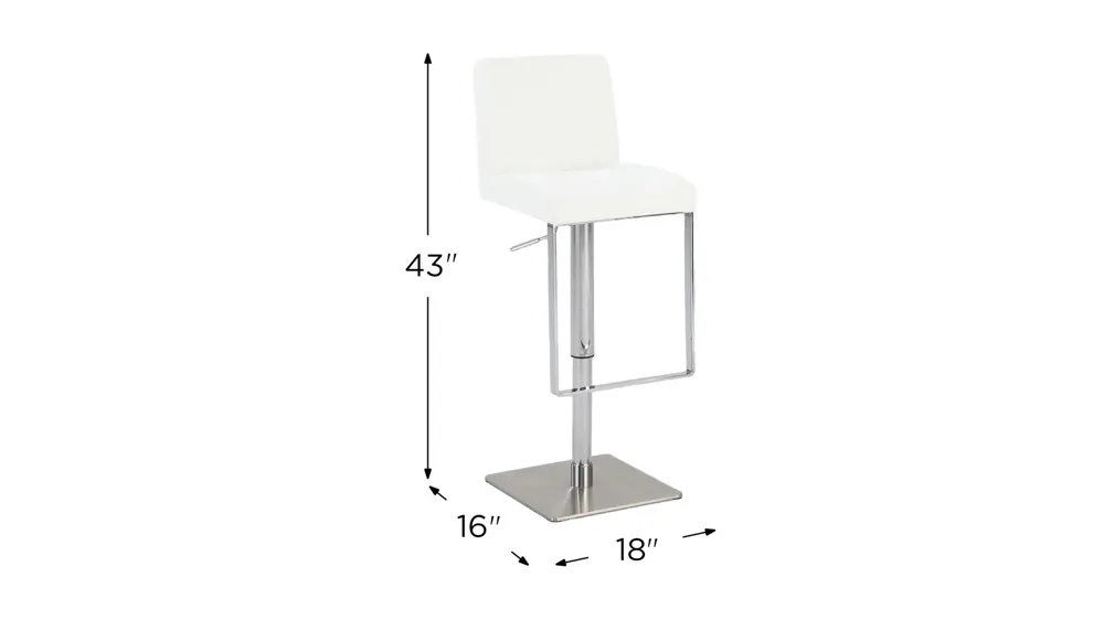Hopewell Adjustable Swivel Stool Dimensions