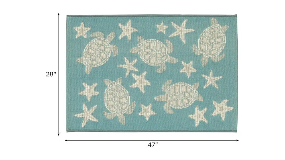 Esencia Turtle And Stars Indoor/Outdoor Mat Dimensions
