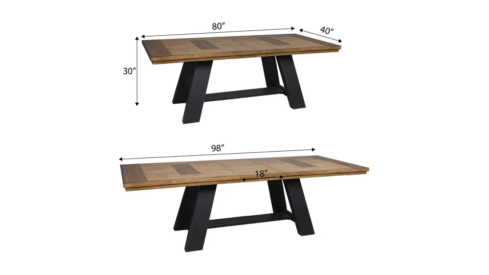 Lockwood Dining Table Dimensions