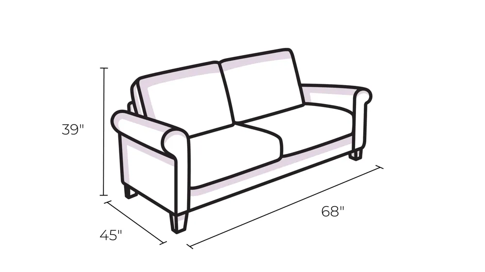 Brebryan Loveseat Dimensions
