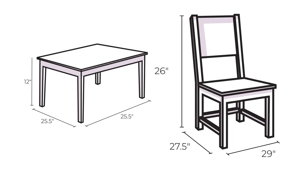 Solania 4-pc. Conversation Set Dimensions