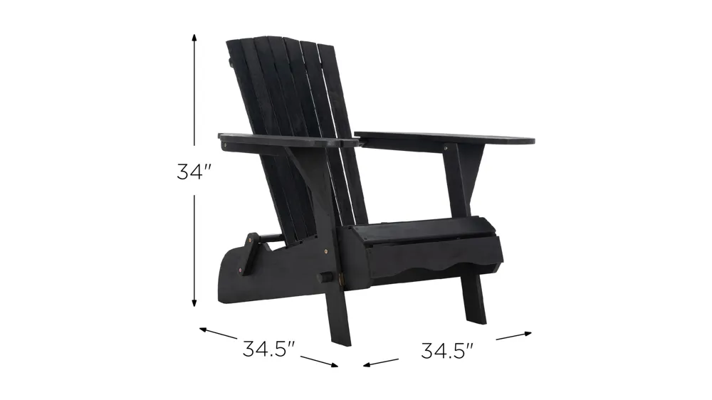 Dilettie Outdoor Adirondack Chairs - Set of 2 Dimensions