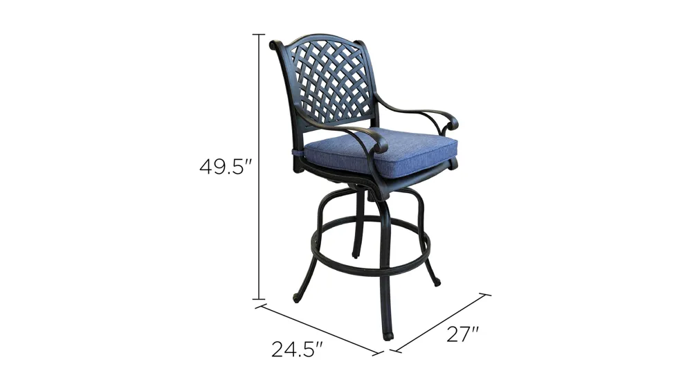 Castle Rock Outdoor Bar Stool Dimensions