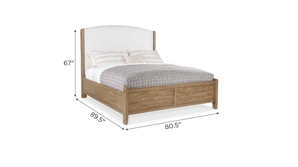 Vineyard Row Upholstered Bed Dimensions