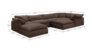 Puff Slipcover 7-pc. Sectional | Raymour & Flanigan