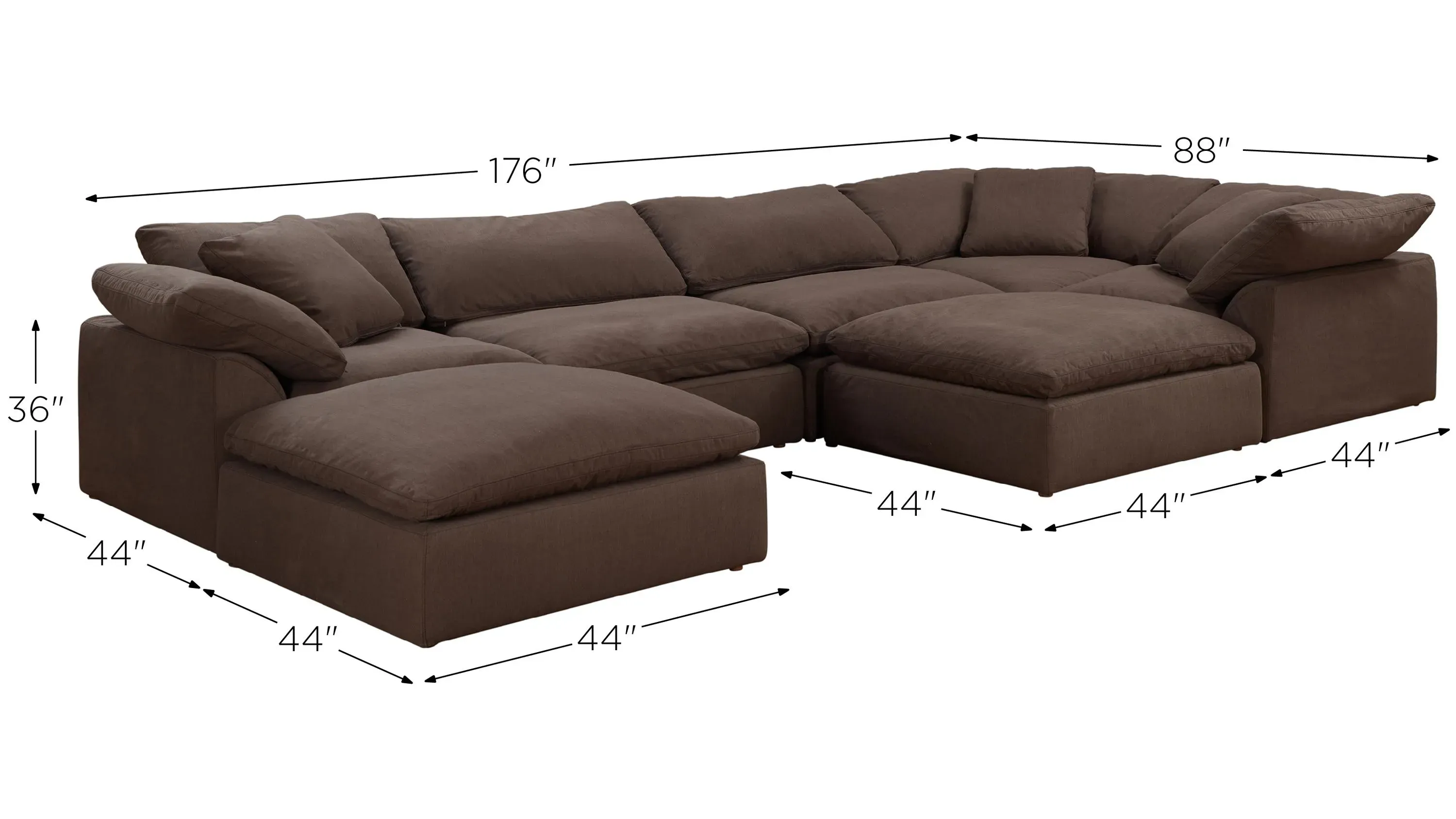 Puff Slipcover 7-pc. Sectional