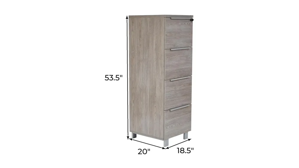 Kalmar 4-Drawer Filing Cabinet Dimensions