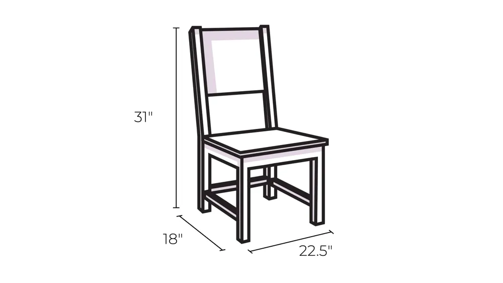 Jaffe Dining Chair Dimensions