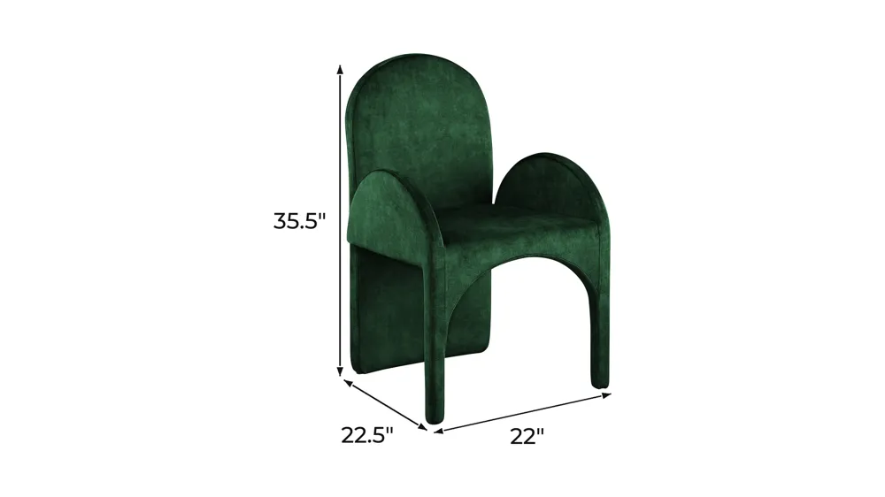 Summer Dining Arm Chair - Set of 2 Dimensions