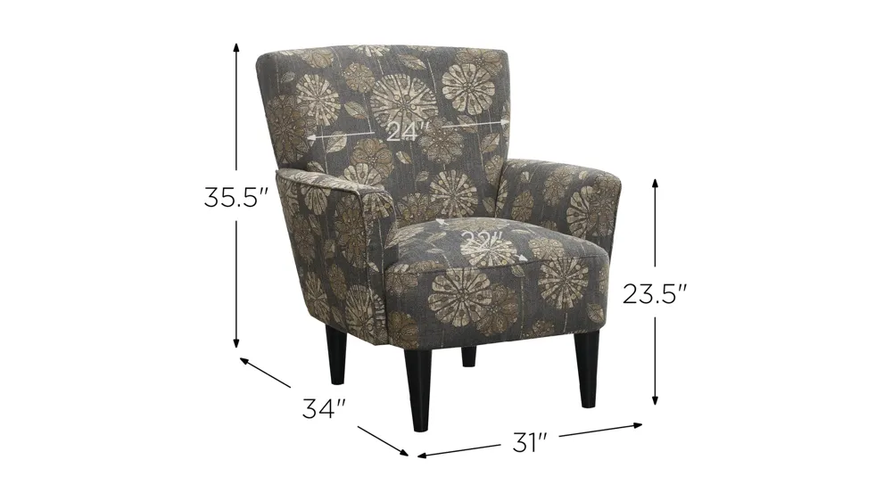 Flower Power Accent Chair Dimensions