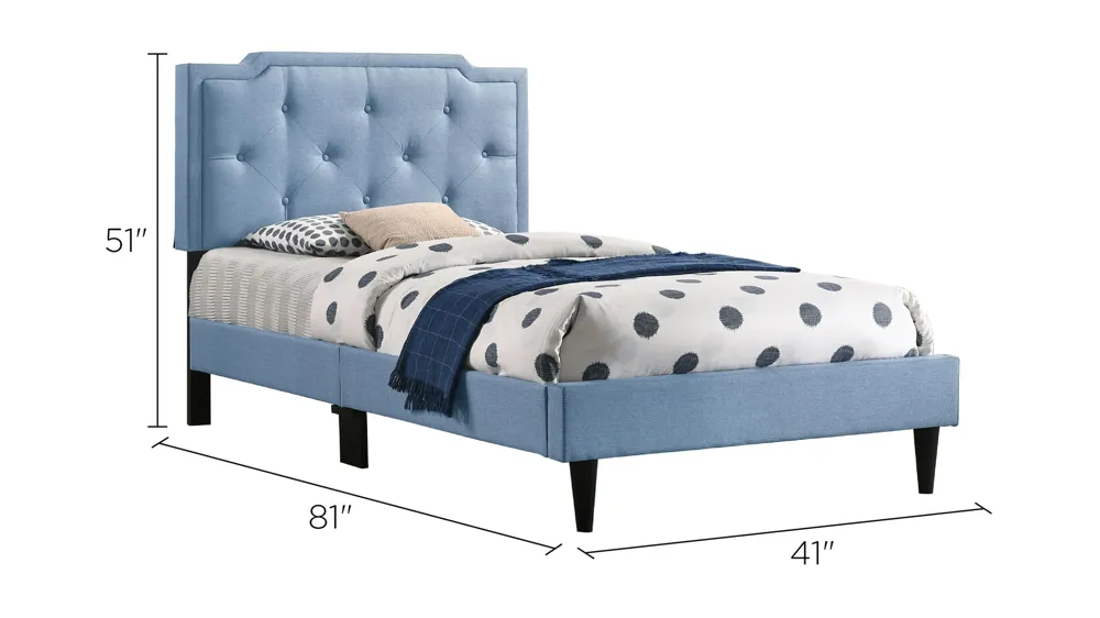 Deb Upholstered Bed Dimensions