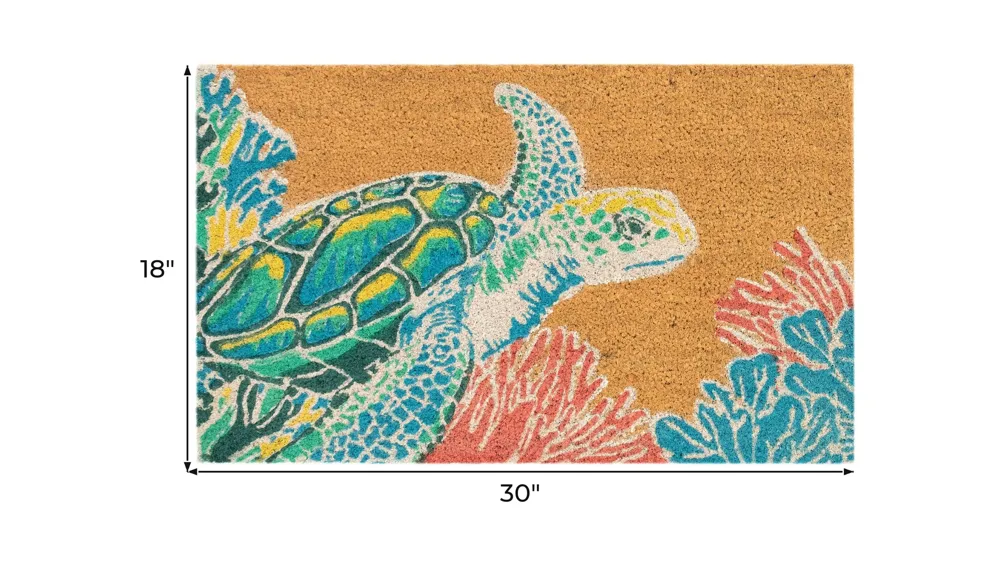 Liora Manne Natura Seaturtle Outdoor Mat Dimensions