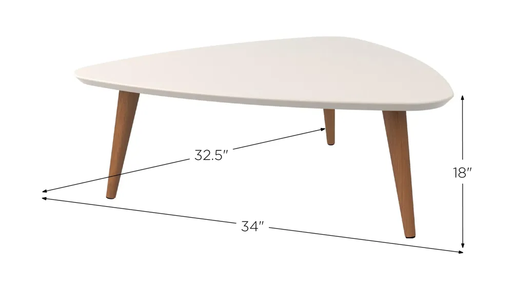 Utopia Low Triangle Coffee Table Dimensions