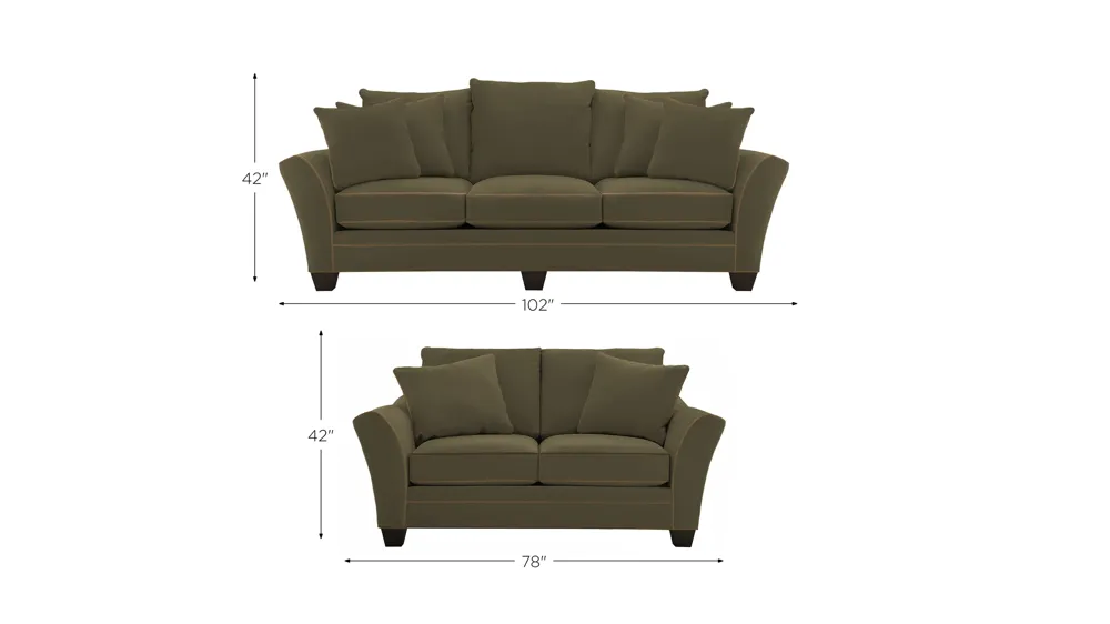 Briarwood Living Room Set Dimensions