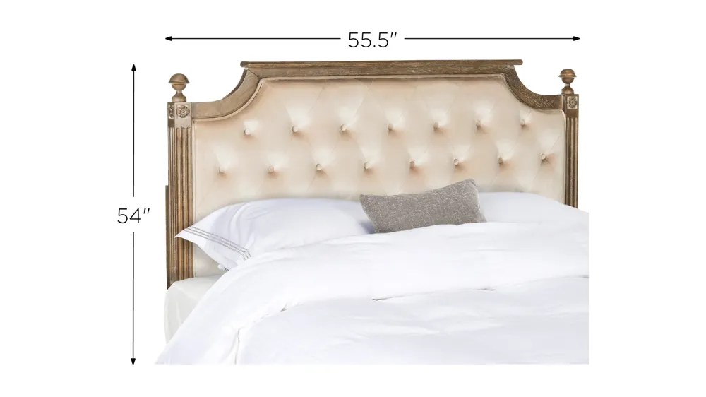 Rustic Wood Upholstered Headboard Dimensions
