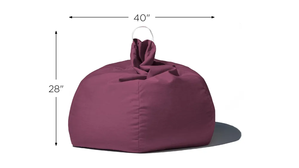 Aston Outdoor Bean Bag Chair with Cover Dimensions