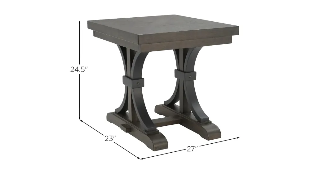 Halloway Rectangular End Table Dimensions