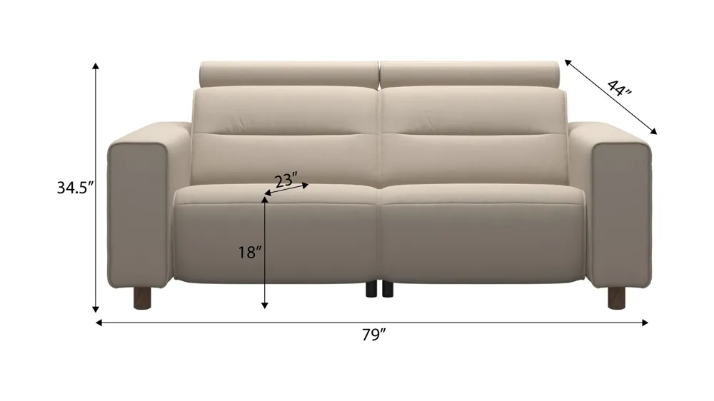 Emily 4-pc. Power Loveseat Dimensions