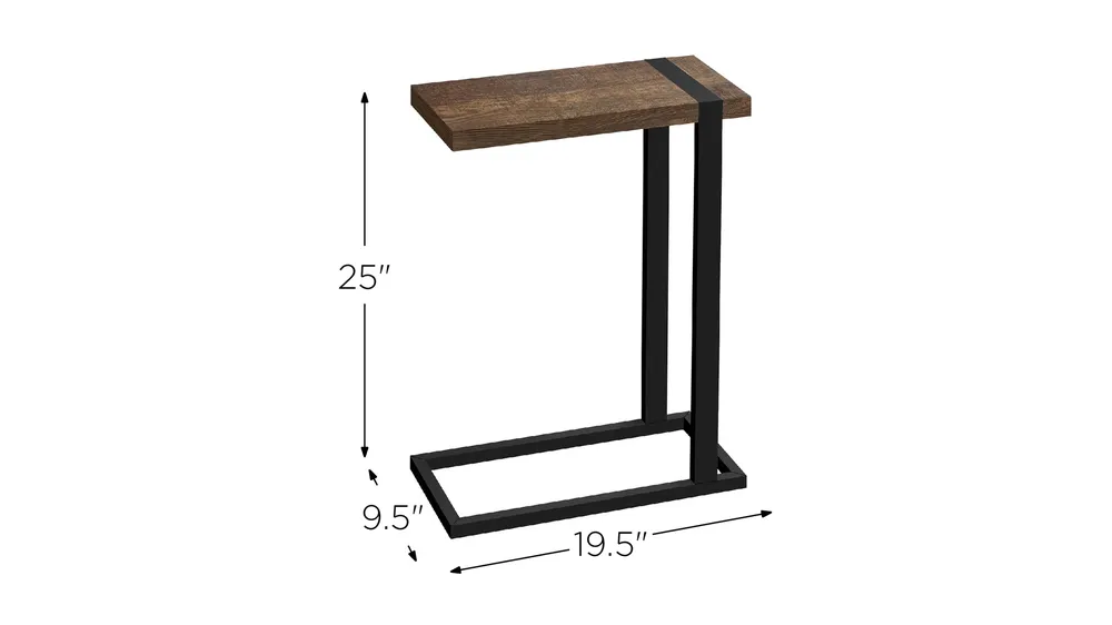 Jodie Rectangular End Table Dimensions