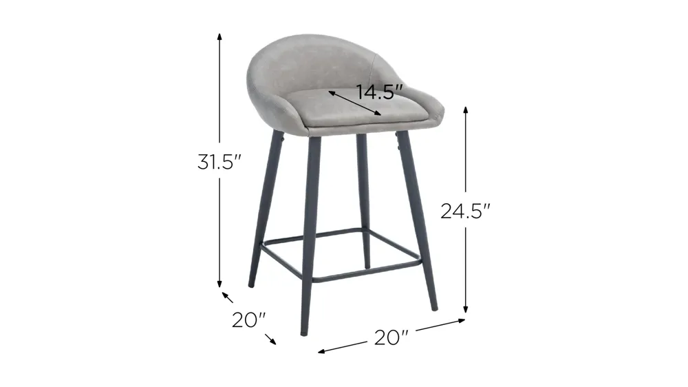 Olga Counter Stool Dimensions