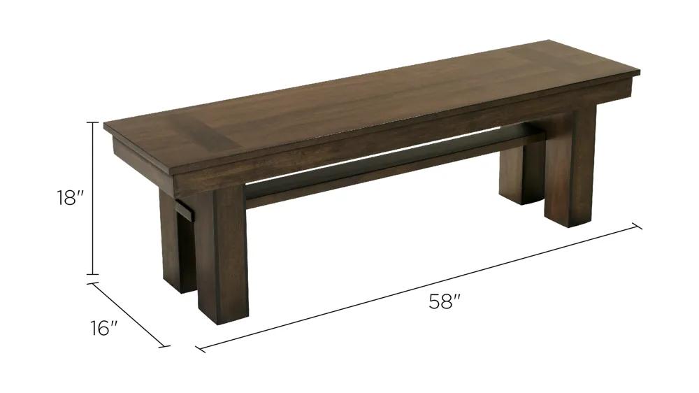 Teagan Bench Dimensions