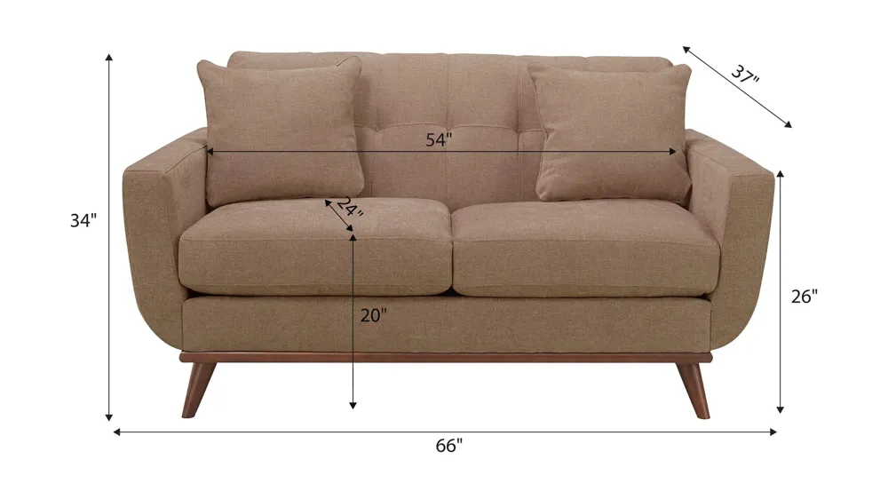 Milo Loveseat Dimensions