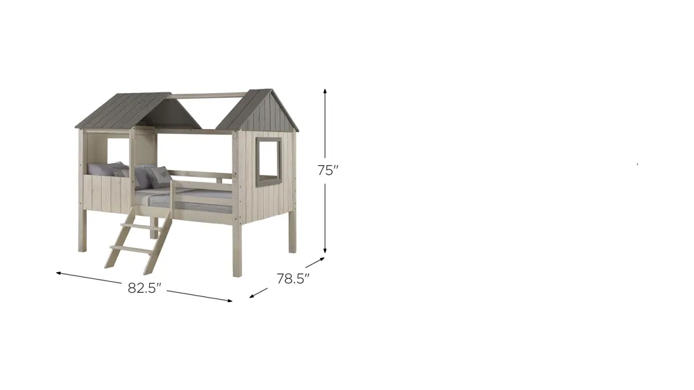 Full House Low Loft Bed Dimensions