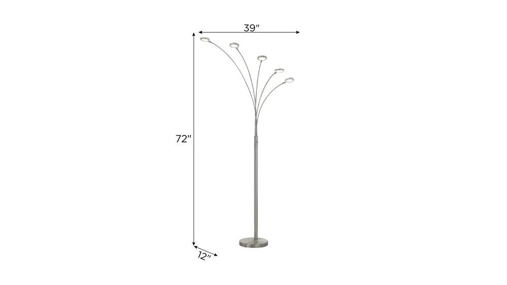 Cremona Led Arc Floor Lamp Dimensions
