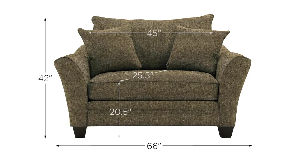 Briarwood Chair-and-a-Half Dimensions