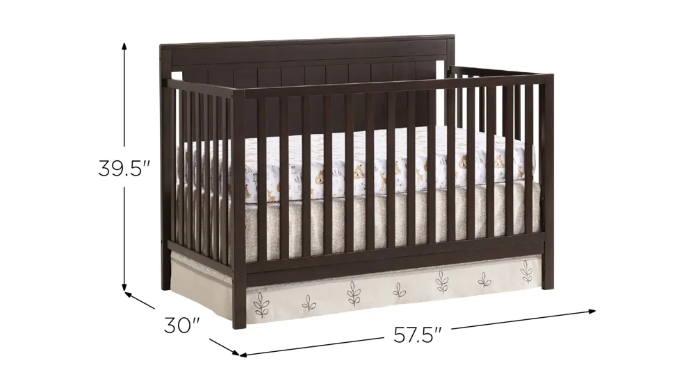 Lazio 4-in-1 Convertible Crib Dimensions
