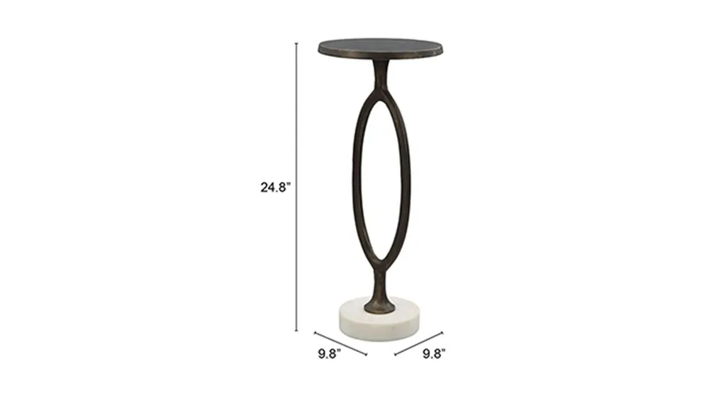 Bonita Accent Table Dimensions