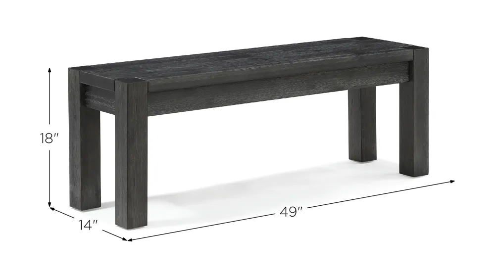 Meadow Dining Bench Dimensions