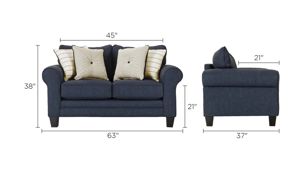 McKinley Loveseat Dimensions